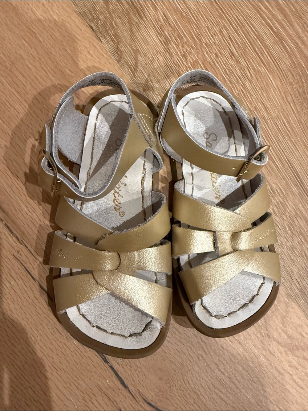 Gold Salt Water Sandals by Hoy